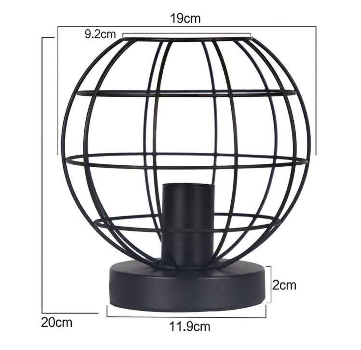 Lámpara de Mesa Industrial Globo