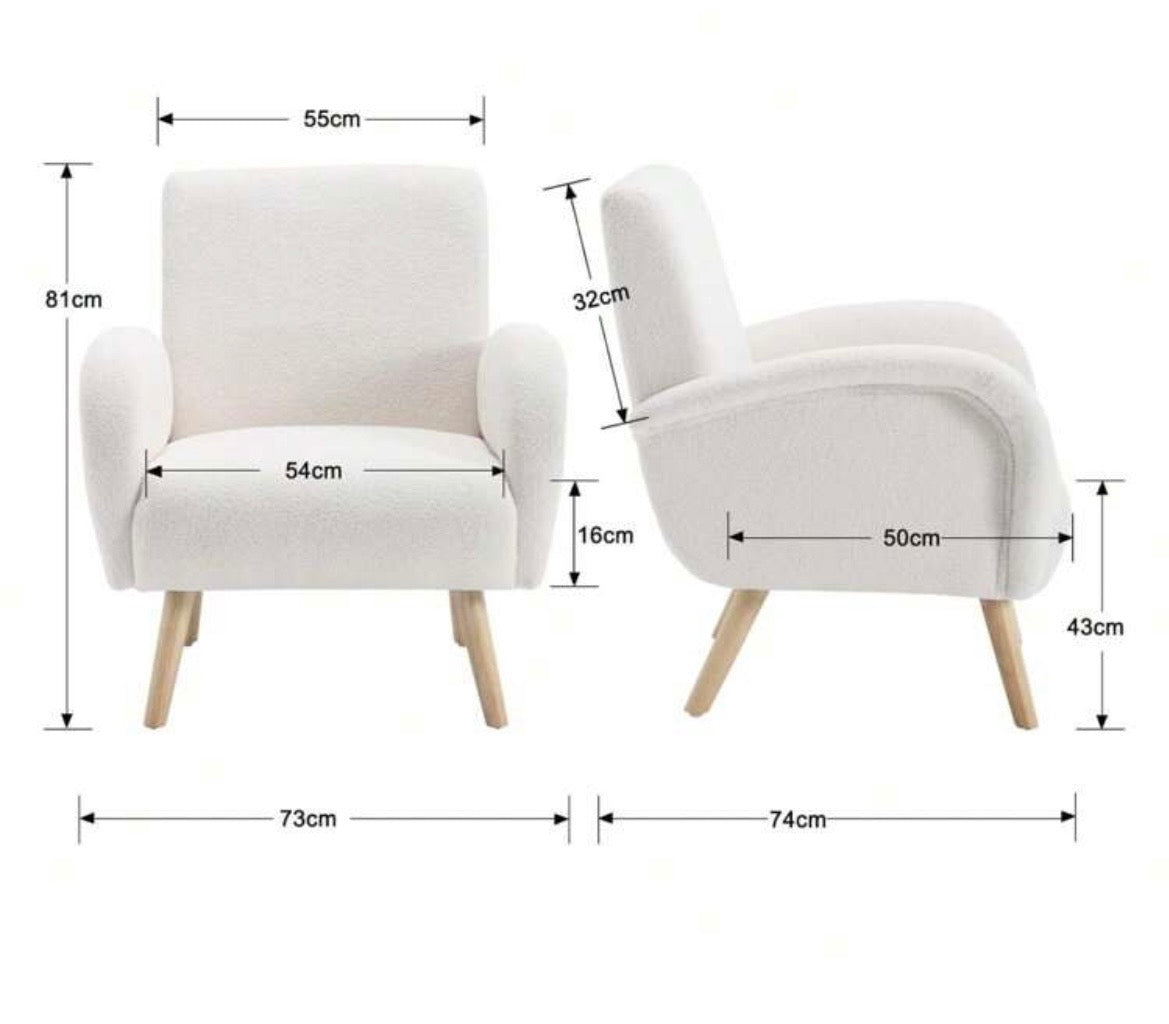 Sillón Boucle Blanco