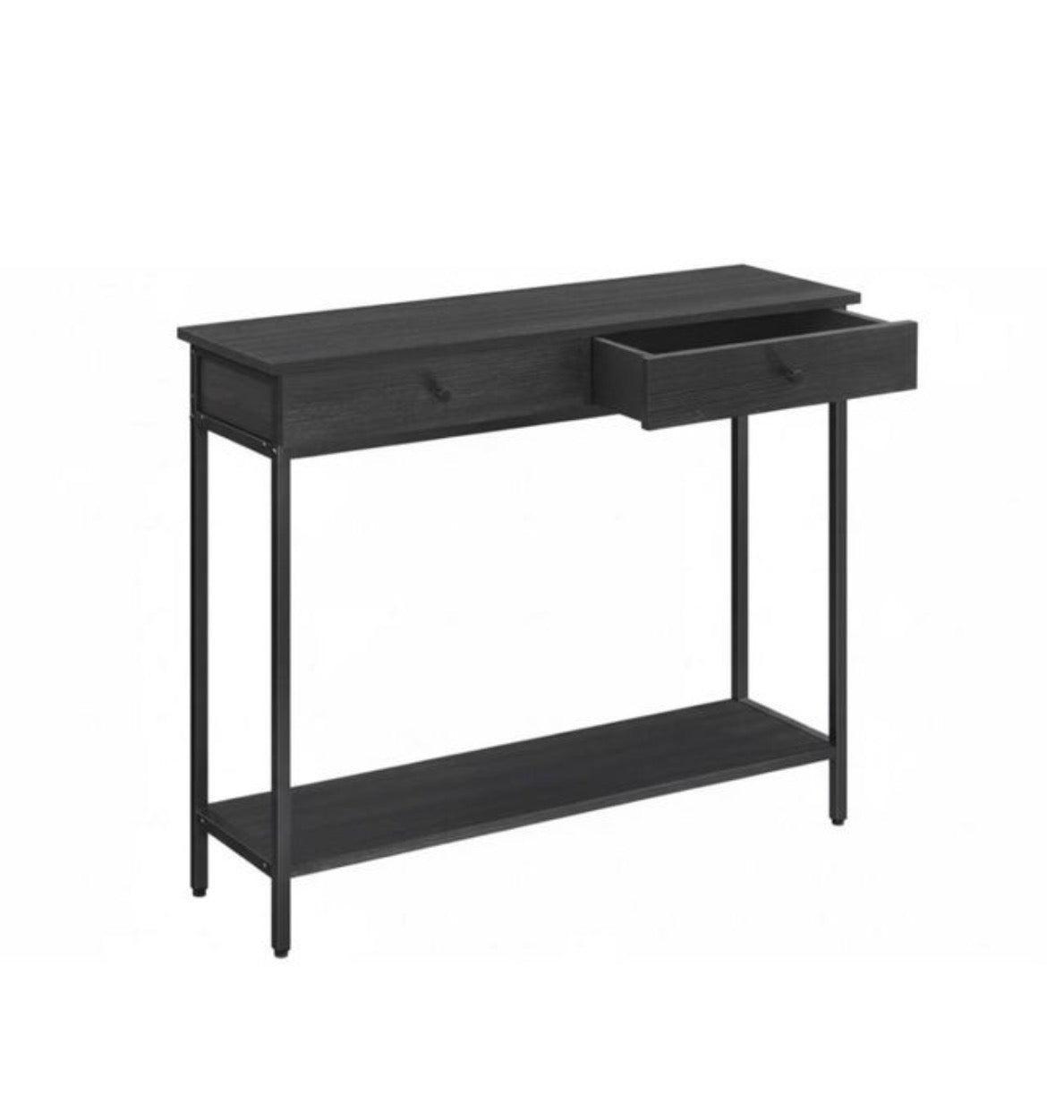 Consola Recibidor Negra con Cajones