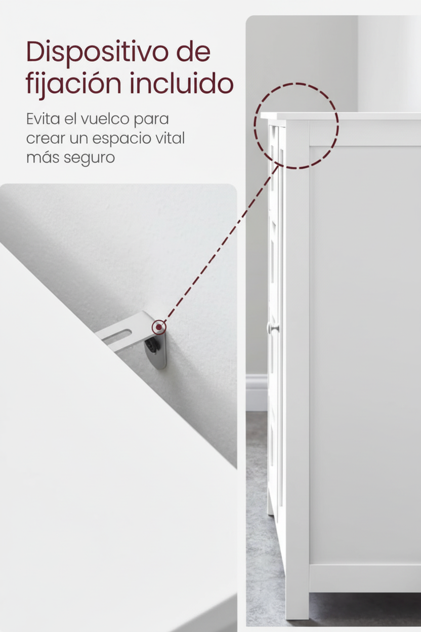 Dispositivo de fijación - fondo blanco