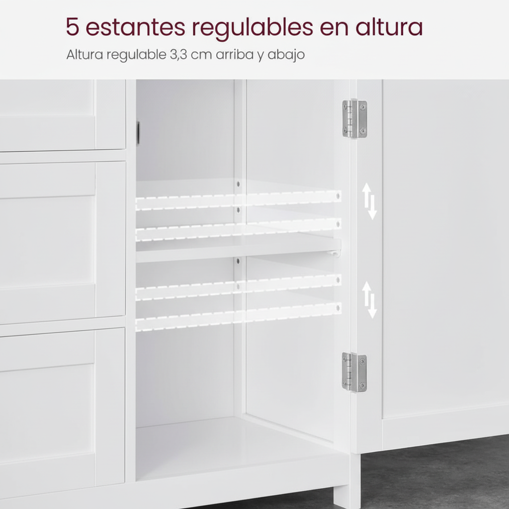 Estantes regulables