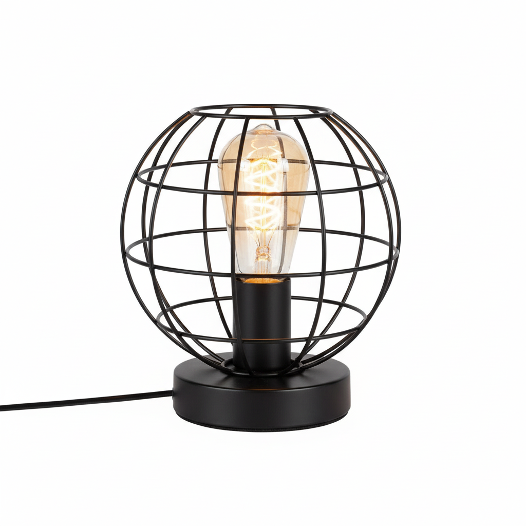 Lámpara de Mesa Industrial Globo