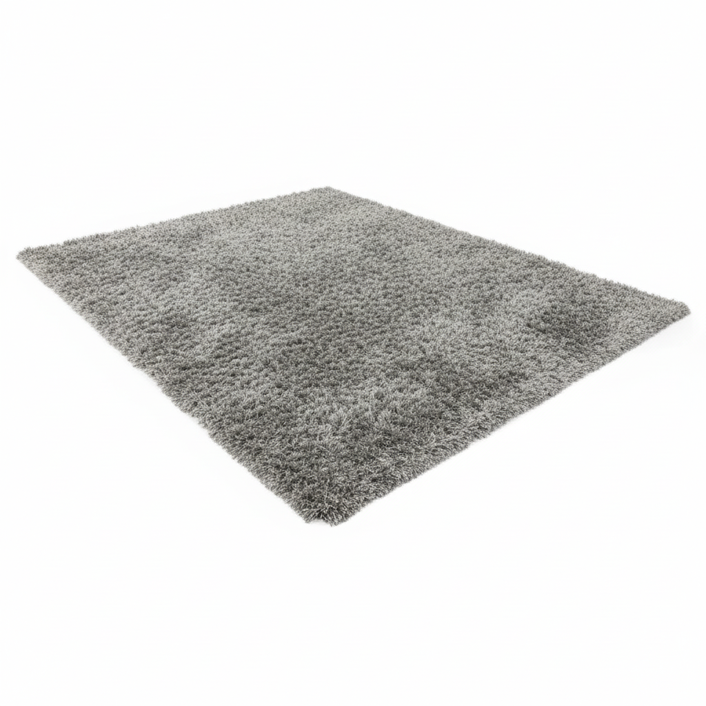 Alfombra Shaggy Gris