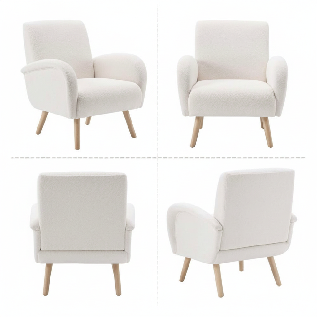Sillón Boucle Blanco