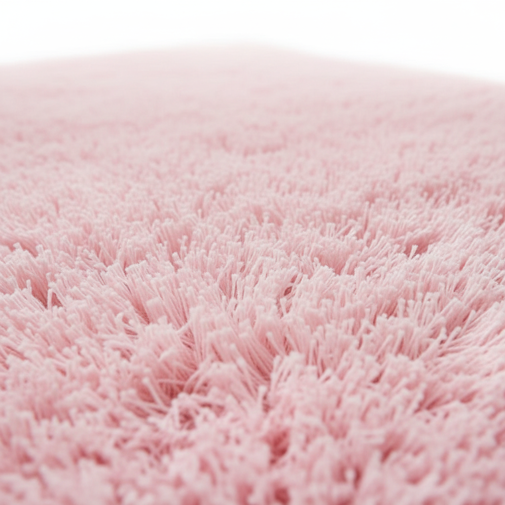 Alfombra Shaggy Rosa