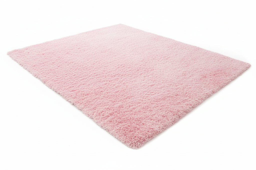Alfombra Shaggy Rosa