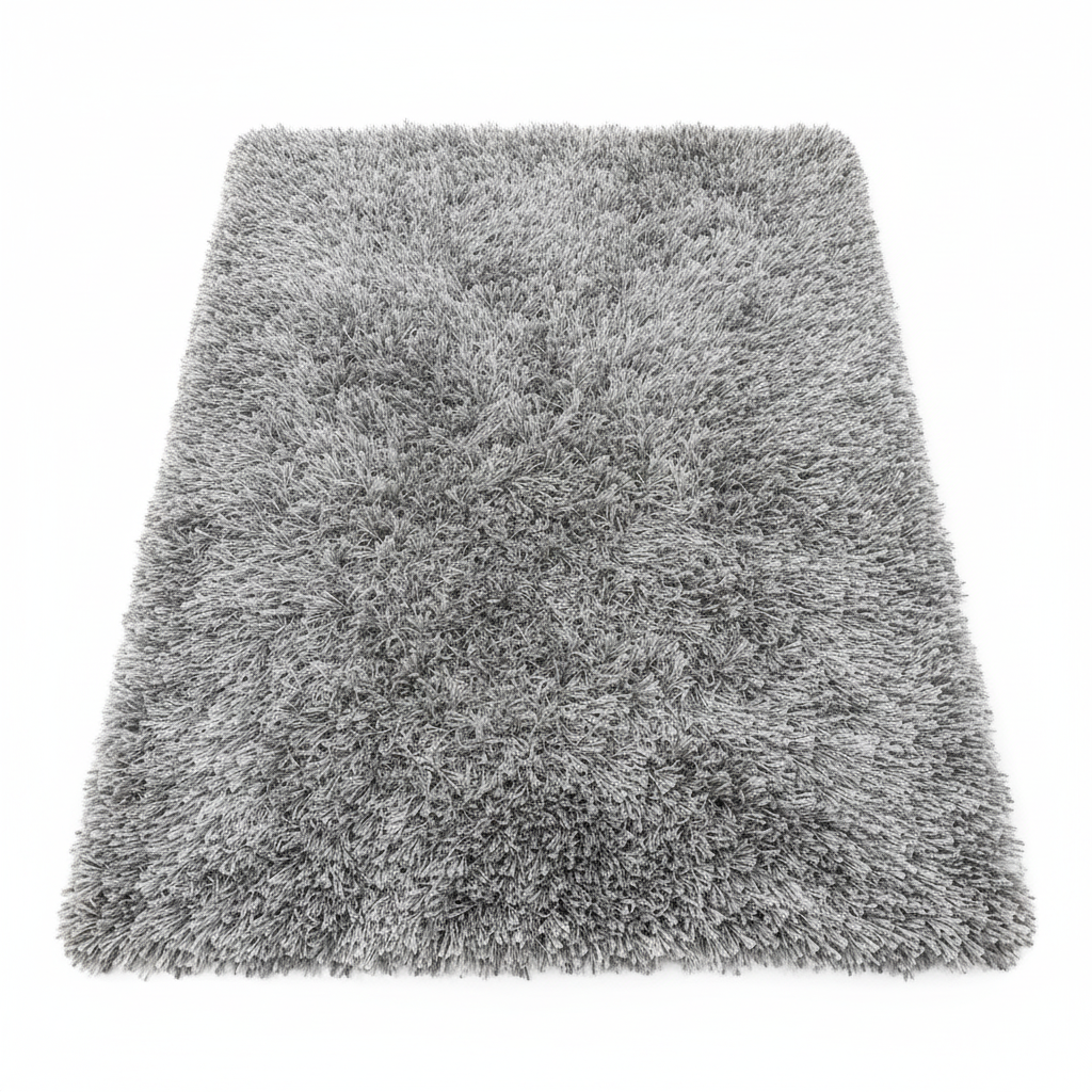 Alfombra Shaggy Gris