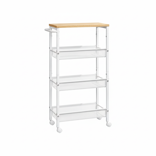 Carrito Organizador con Ruedas – 4 Estantes