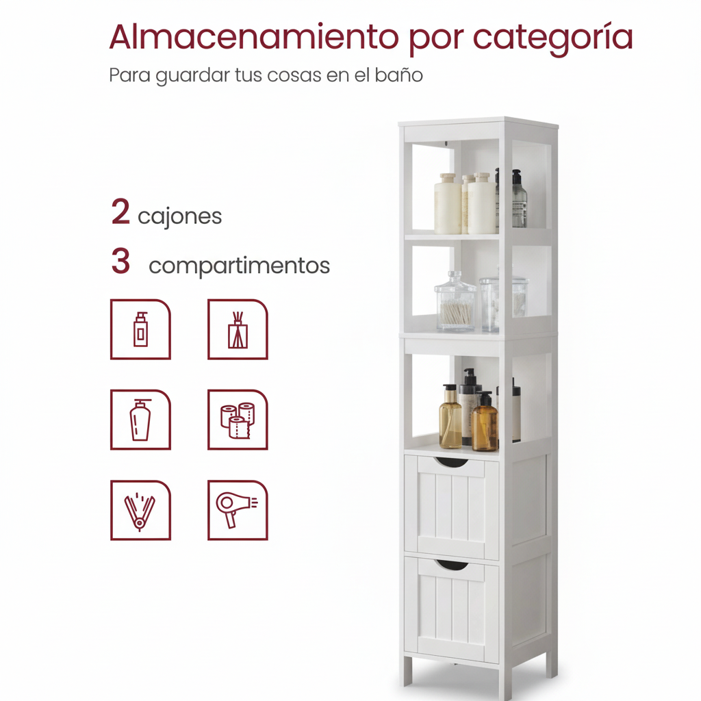 Mueble de baño con cajones - Vista 3