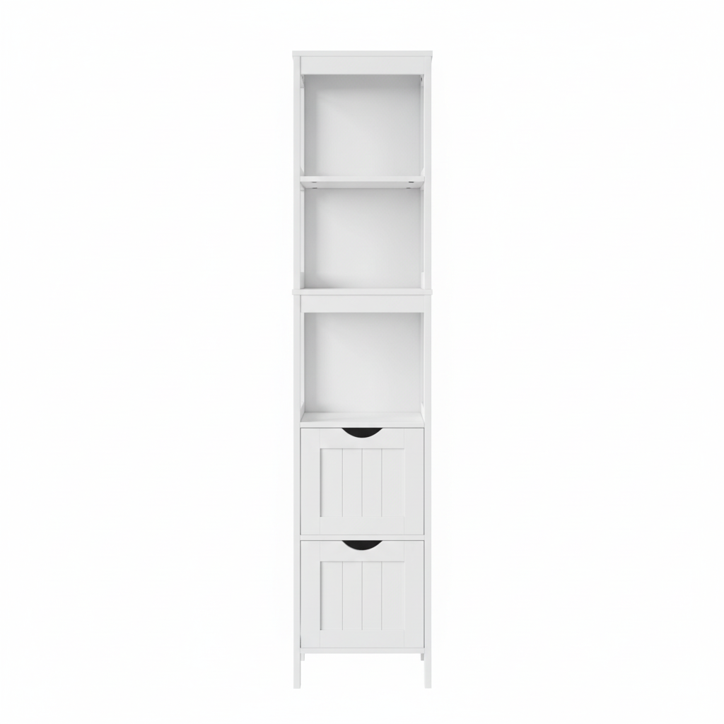 Mueble de baño con cajones - Fondo Blanco