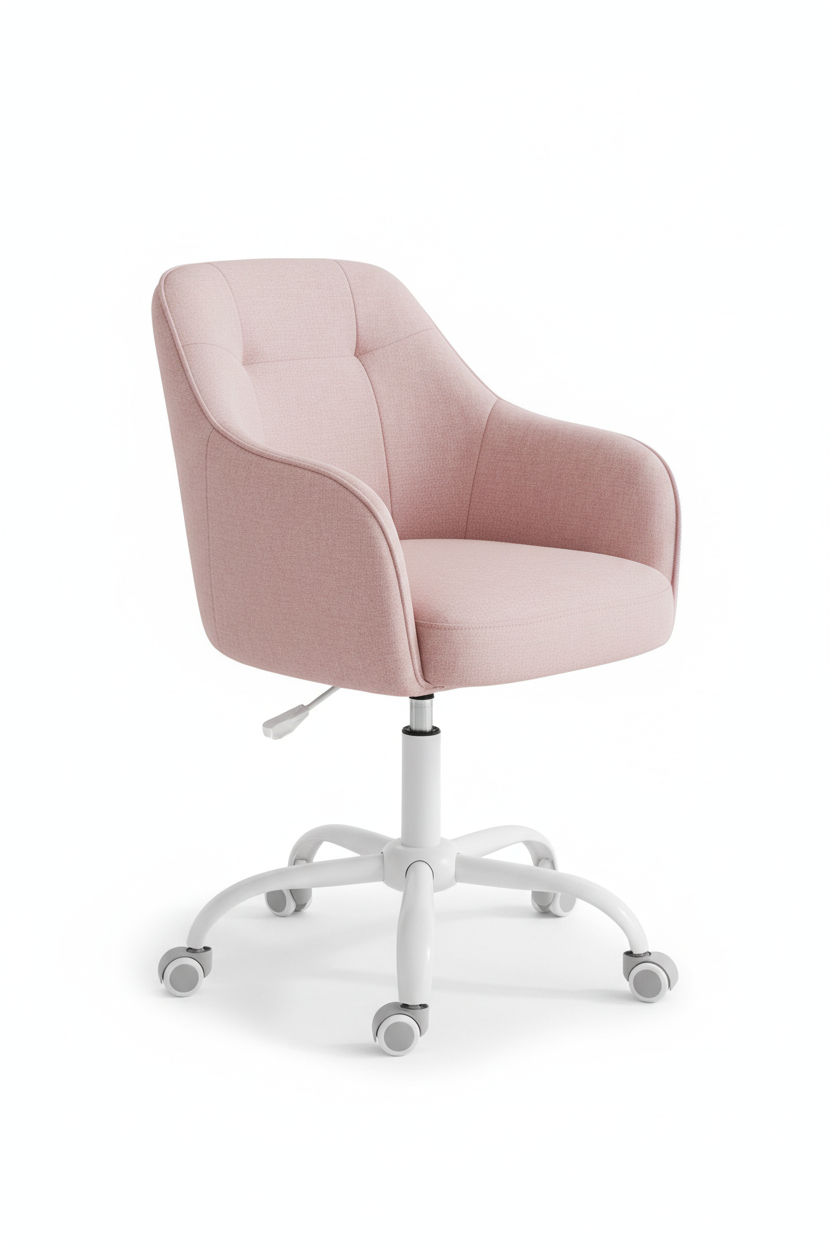 Silla de escritorio giratoria rosa