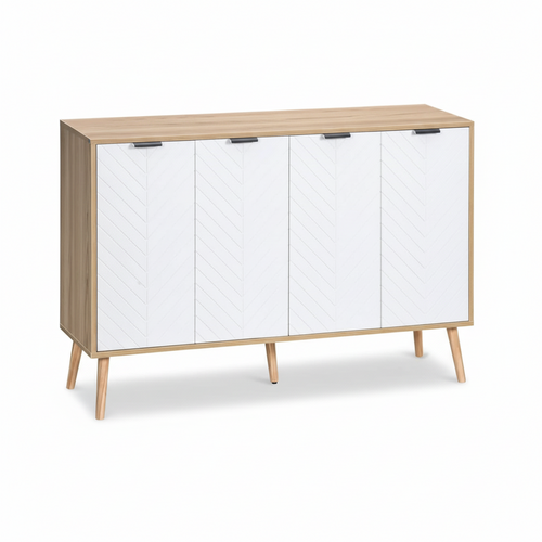 Aparador Nórdico Blanco 4 Puertas