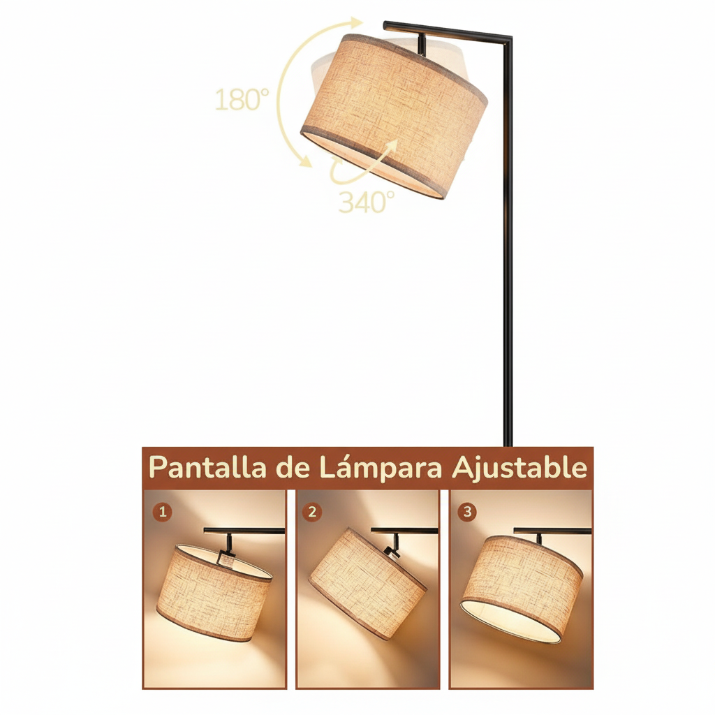 Pantalla de Lámpara Ajustable