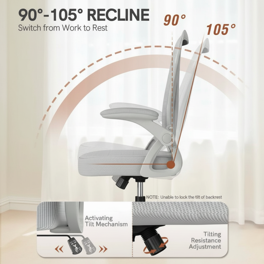 Silla ergonómica - reclinación